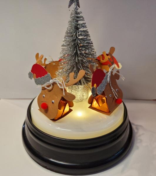 Kleines Rentiere Mitbringsel Gastgeschenk Tischdeko für kleine Pralinen ob mit Nüssen oder Alkohol